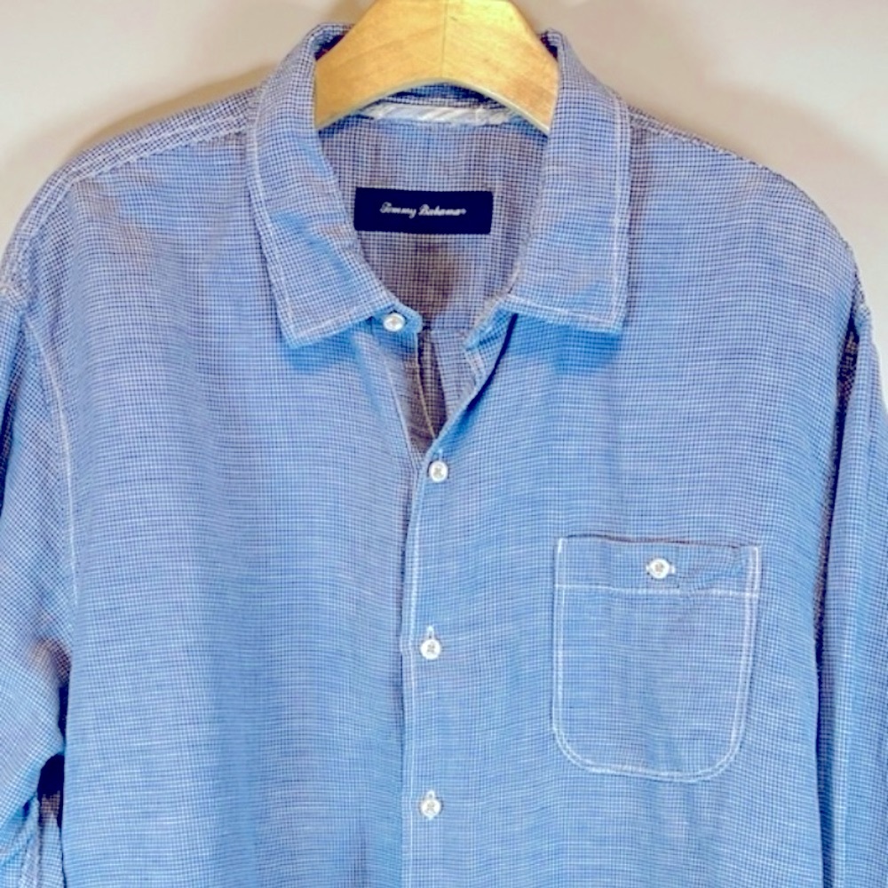 Tommy Bahama Blue Casual Button Down Shirt